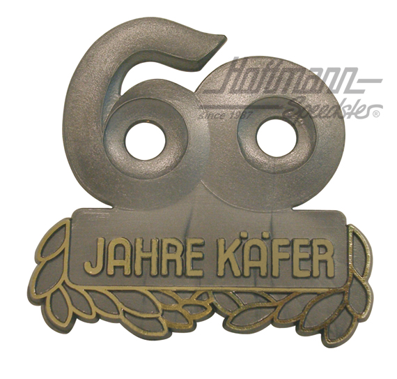 Placca anniversario "60 Jahre Käfer", grigio antracite |  | 021-0183