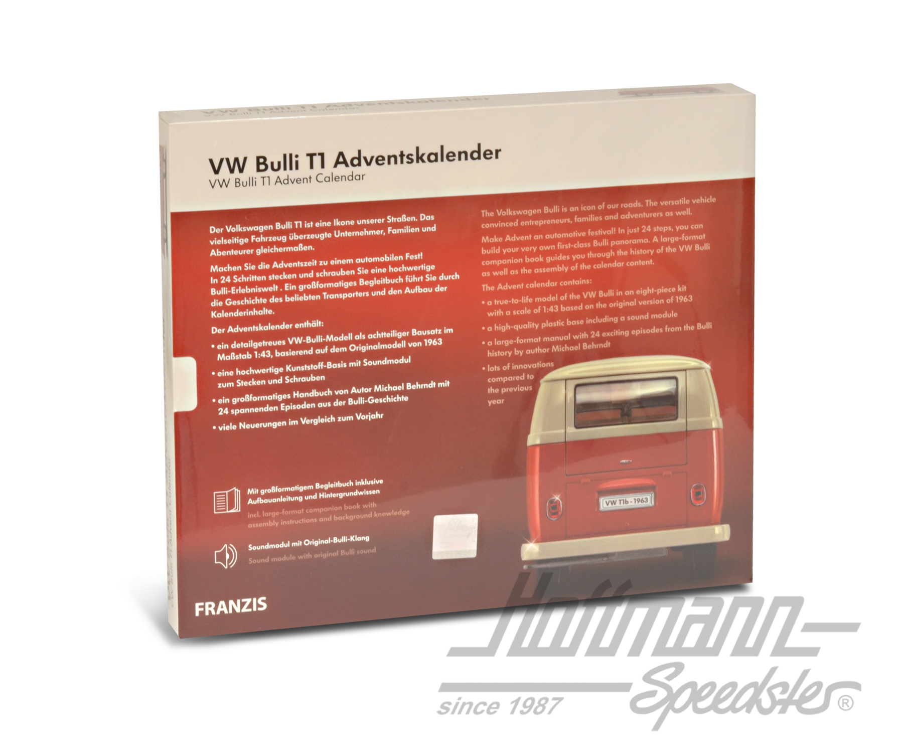 Calendario dell'Avvento VW Bulli T1, con Furgone T1                                                 