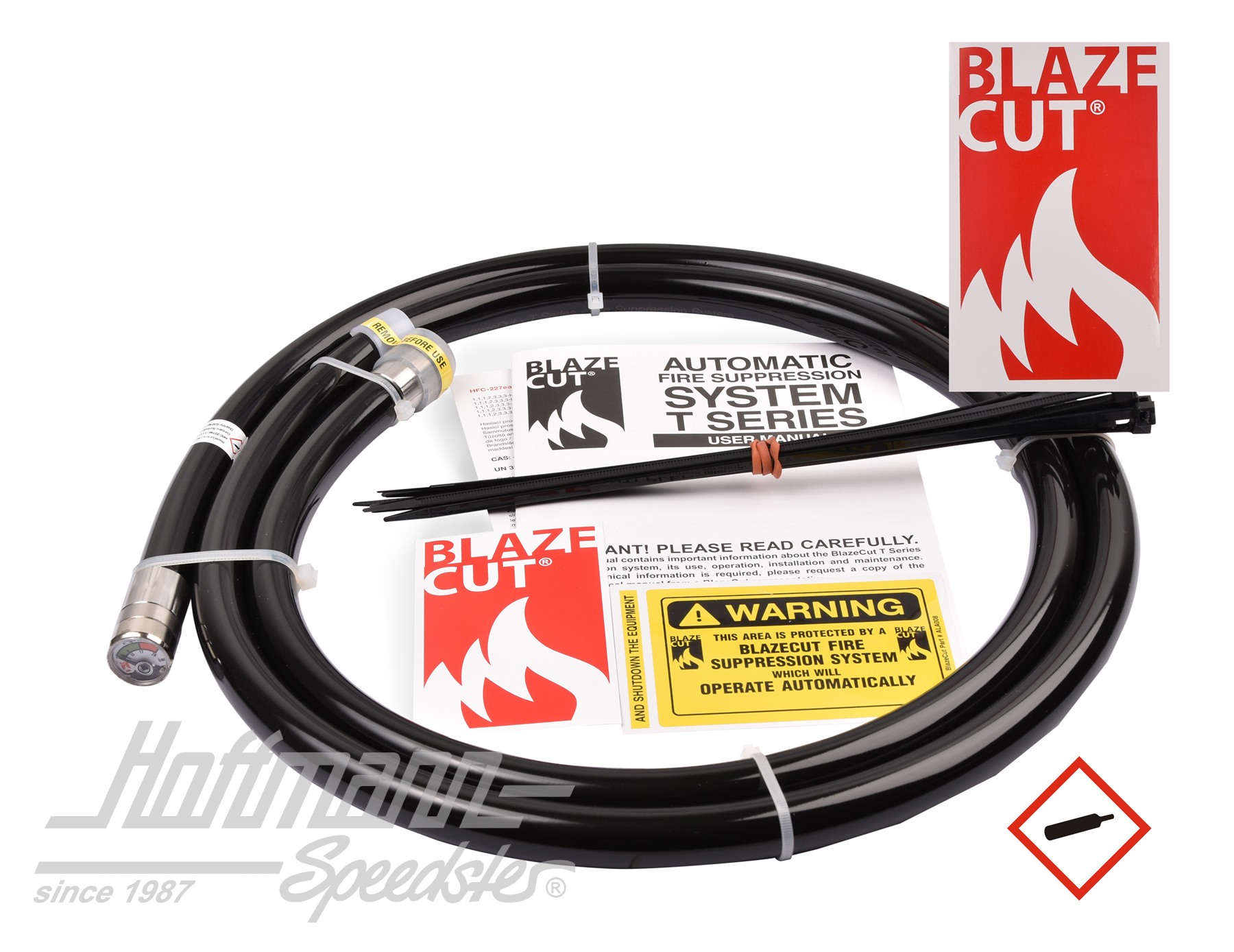 Sistema antincendio, BLAZECUT, 2 metri | T200E-BLK | 410-0935-20