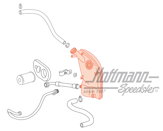 Serbatoio dell'olio,  Porsche, 2.7-3.0, 74-77                                                       