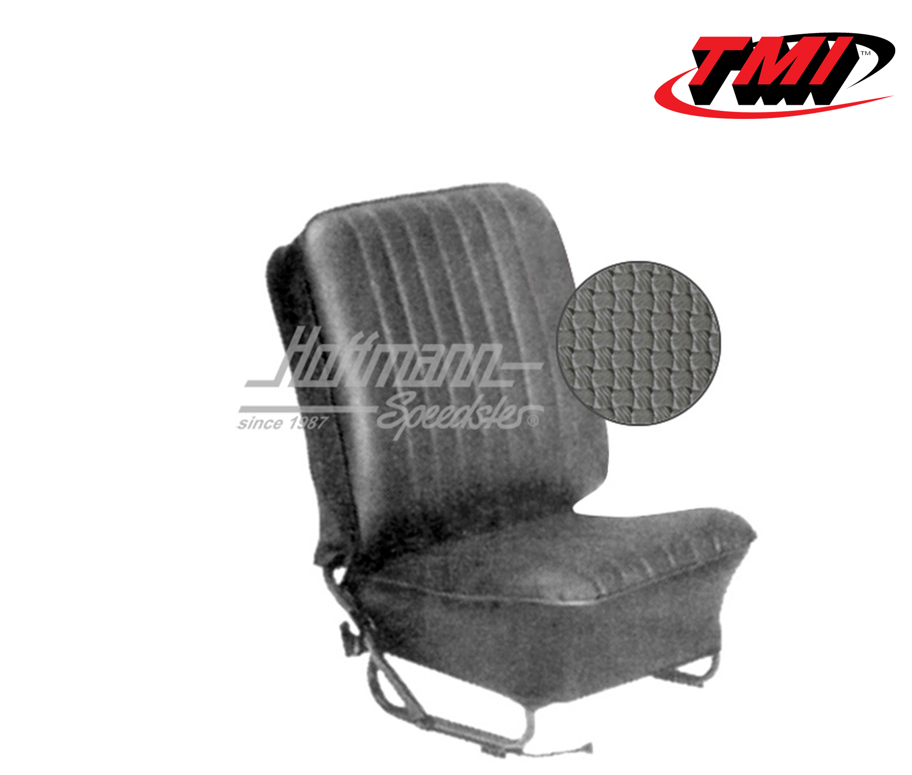 Coprisedili, Berlina, 57-64, tessuto di cestino, grigio | 43-1123-06 | 055-5635