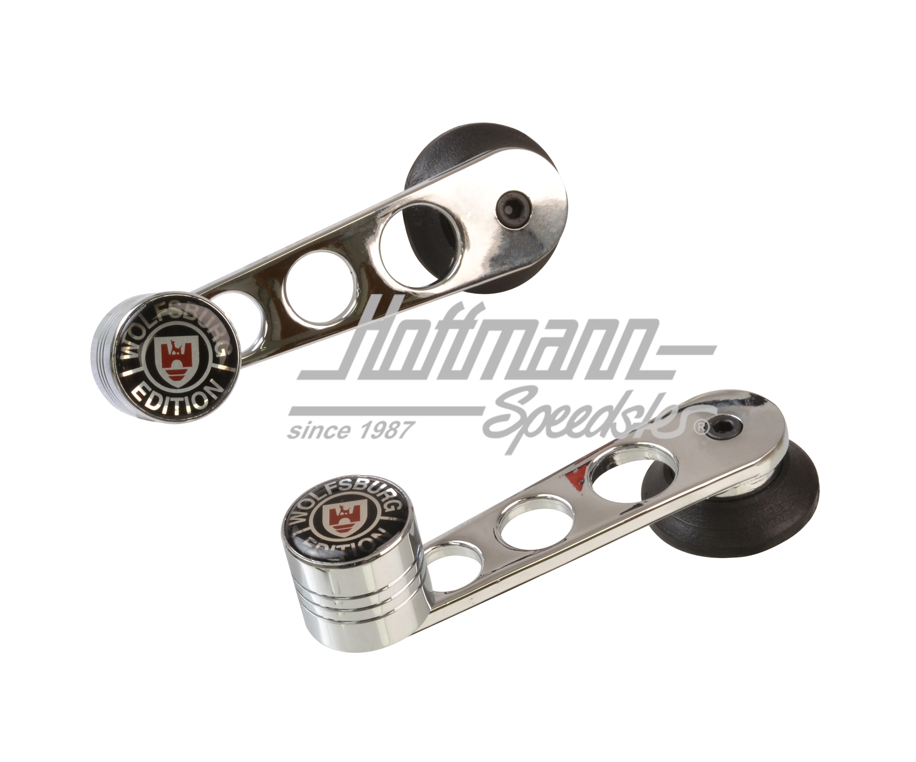 Manovella alzavetro, cromata, emblema edizione WOB | TU 837 200 | 010-3105-09