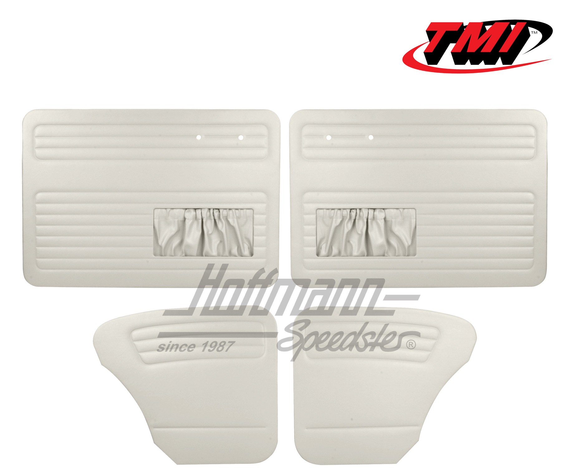 Pannelli per portiera e laterali, Maggiolino Berlina, 55-64, bianco | 10-1127-20 | 055-7500