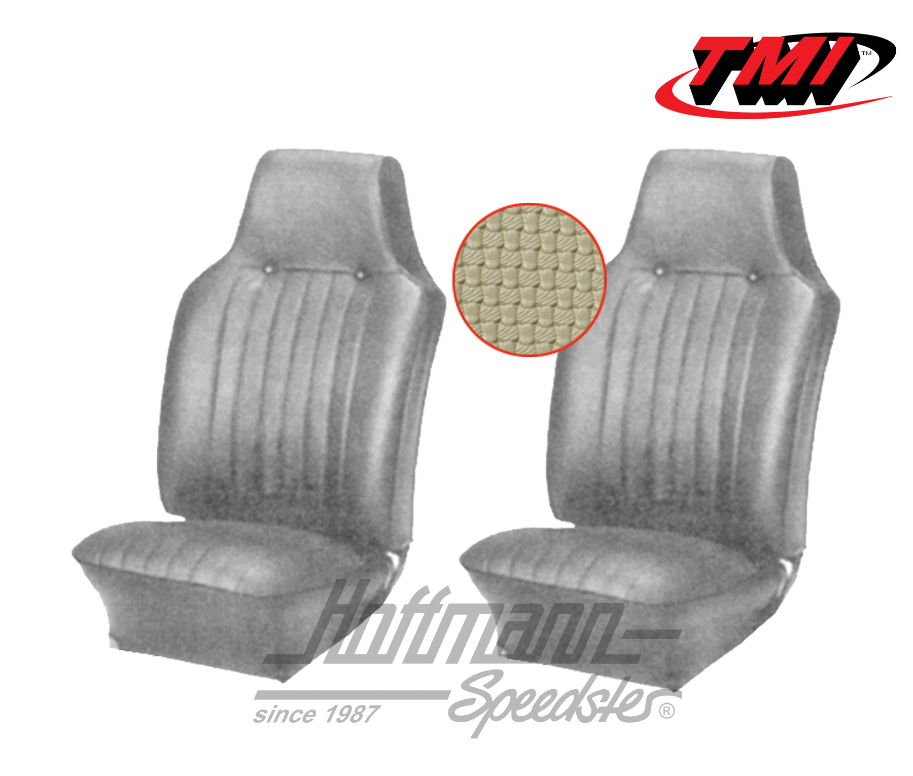 Coprisedile, Karmann Ghia, anteriore, 67-68, beige | 43-1505-04 | 066-0071-30