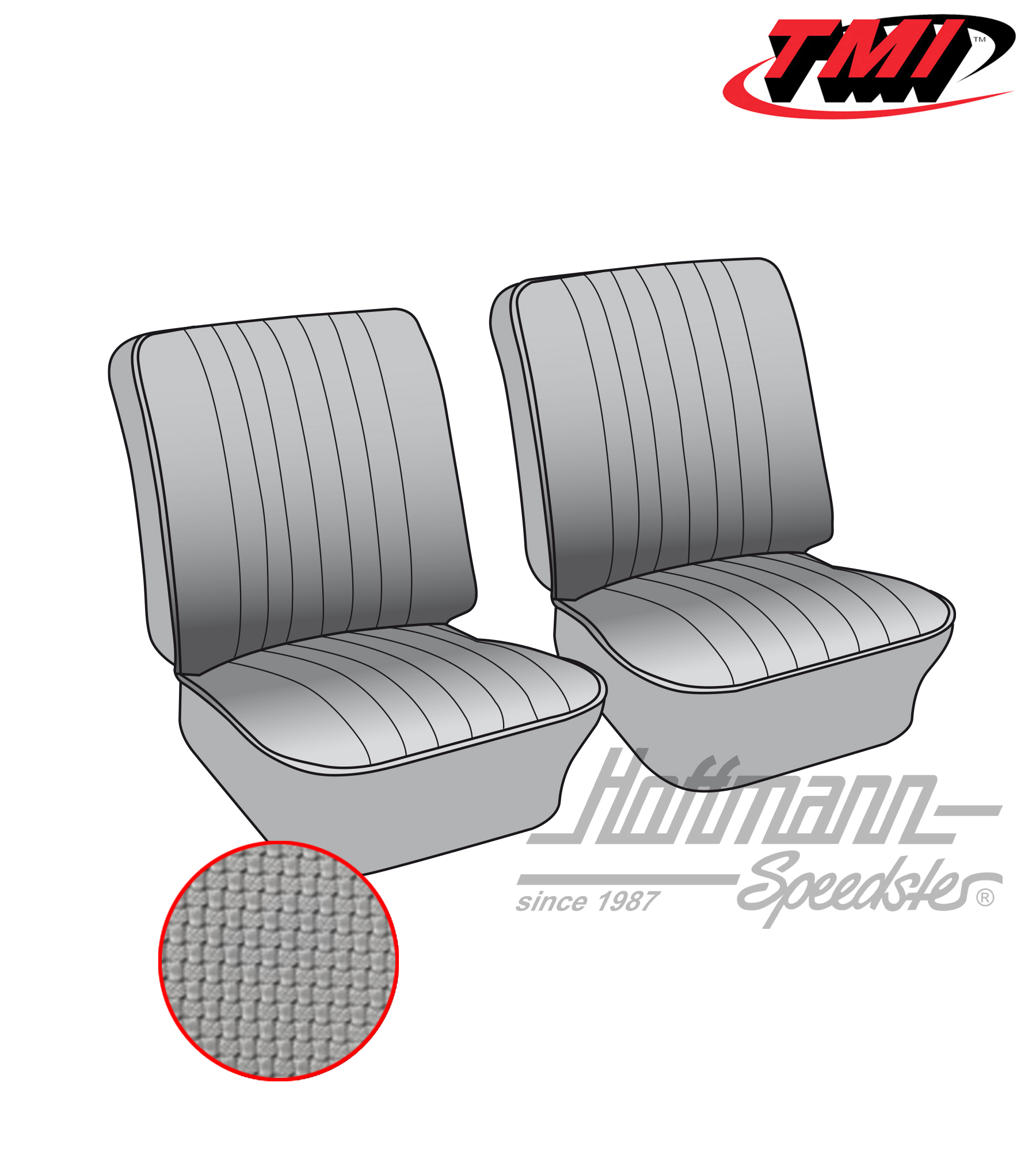 Coprisedile, anteriore, 67-73, grigio | 43-2114-06 | 098-0620-35