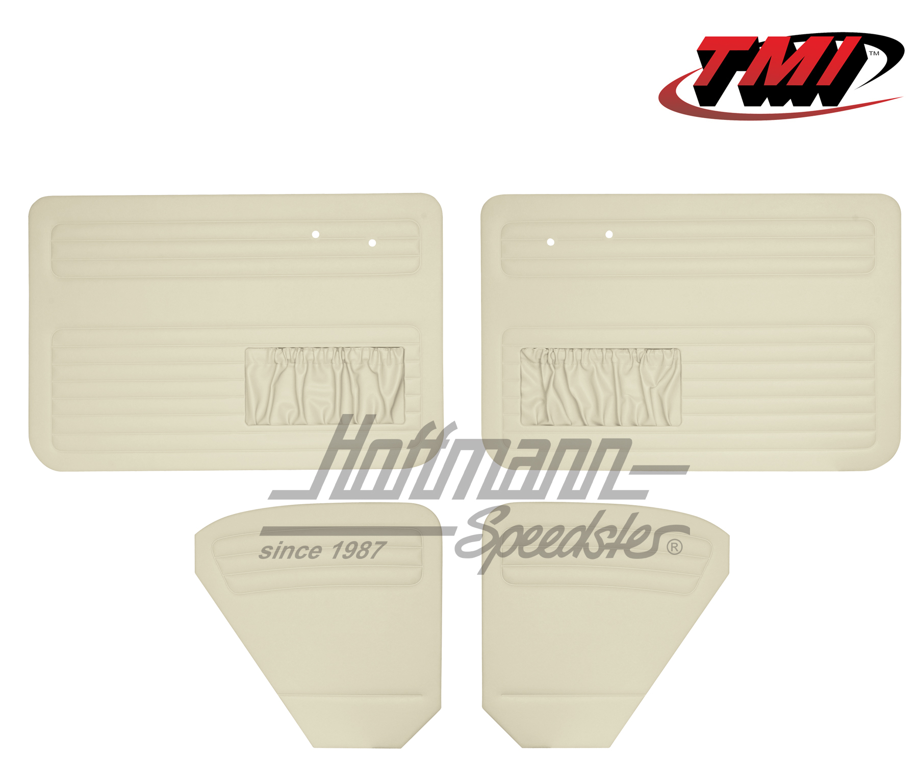 Pannelli per portiera e laterali, Maggiolino Berlina, 49-55, bianco vecchio | 10-1126-15 | 055-7494