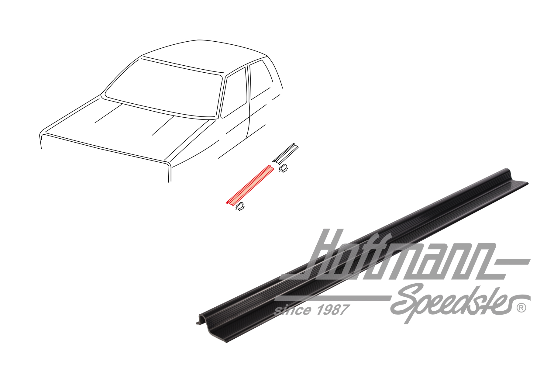 Modanatura di accesso, Golf 1, 4 porte, anteriore | 173 853 369 | 180-3163