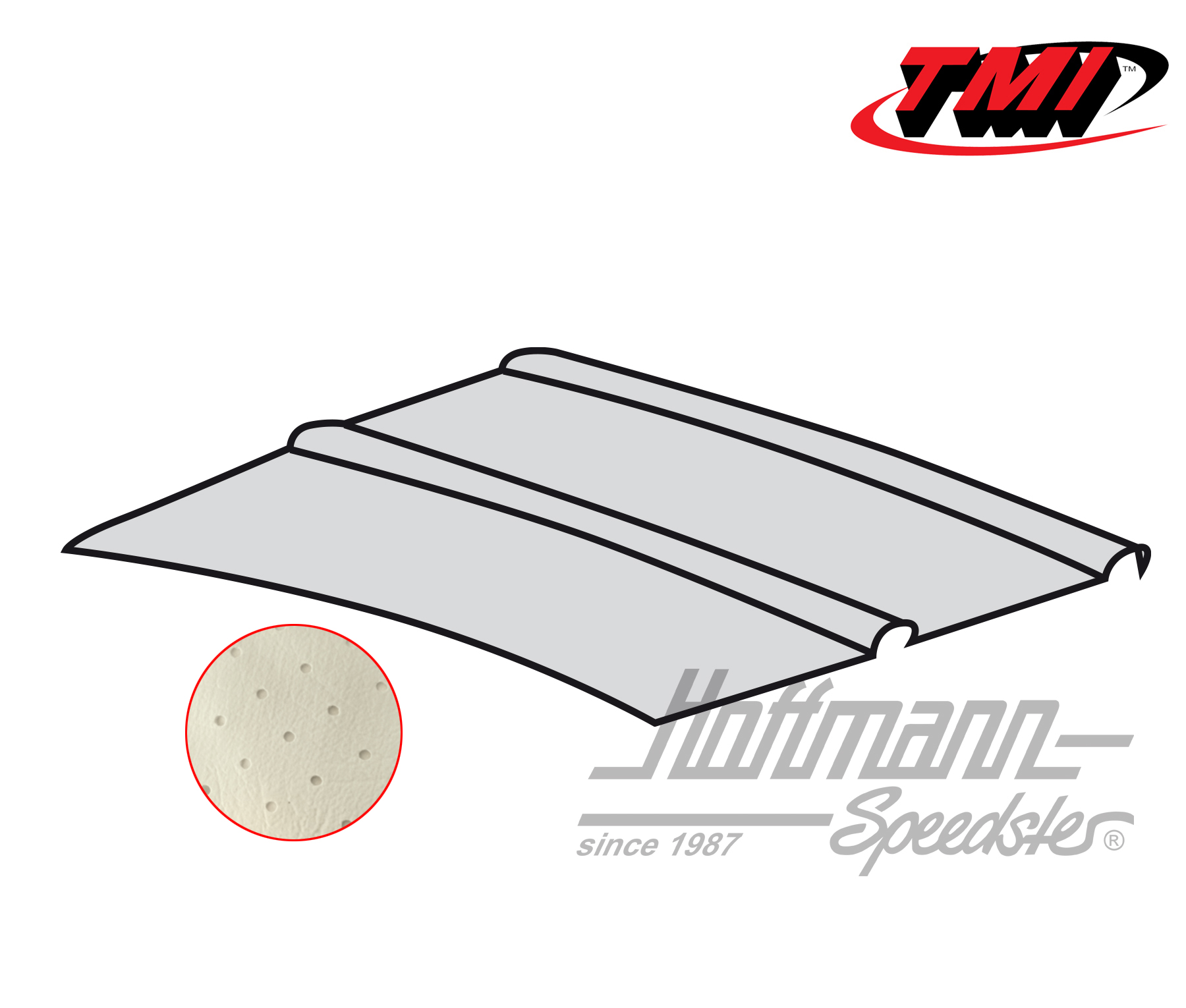 Cielo, Furgone T1/T2, spazio conduttore,8.63-, perforato, bianco antico | 20-2106-44 | 098-0090