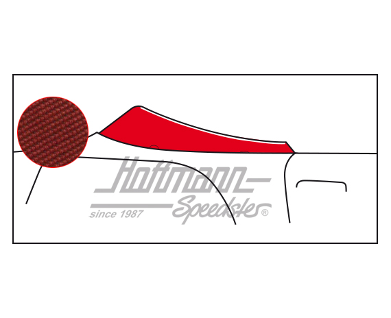 Copri capote, 12.68-, Sonnenland, rosso |  | 060-4062-60