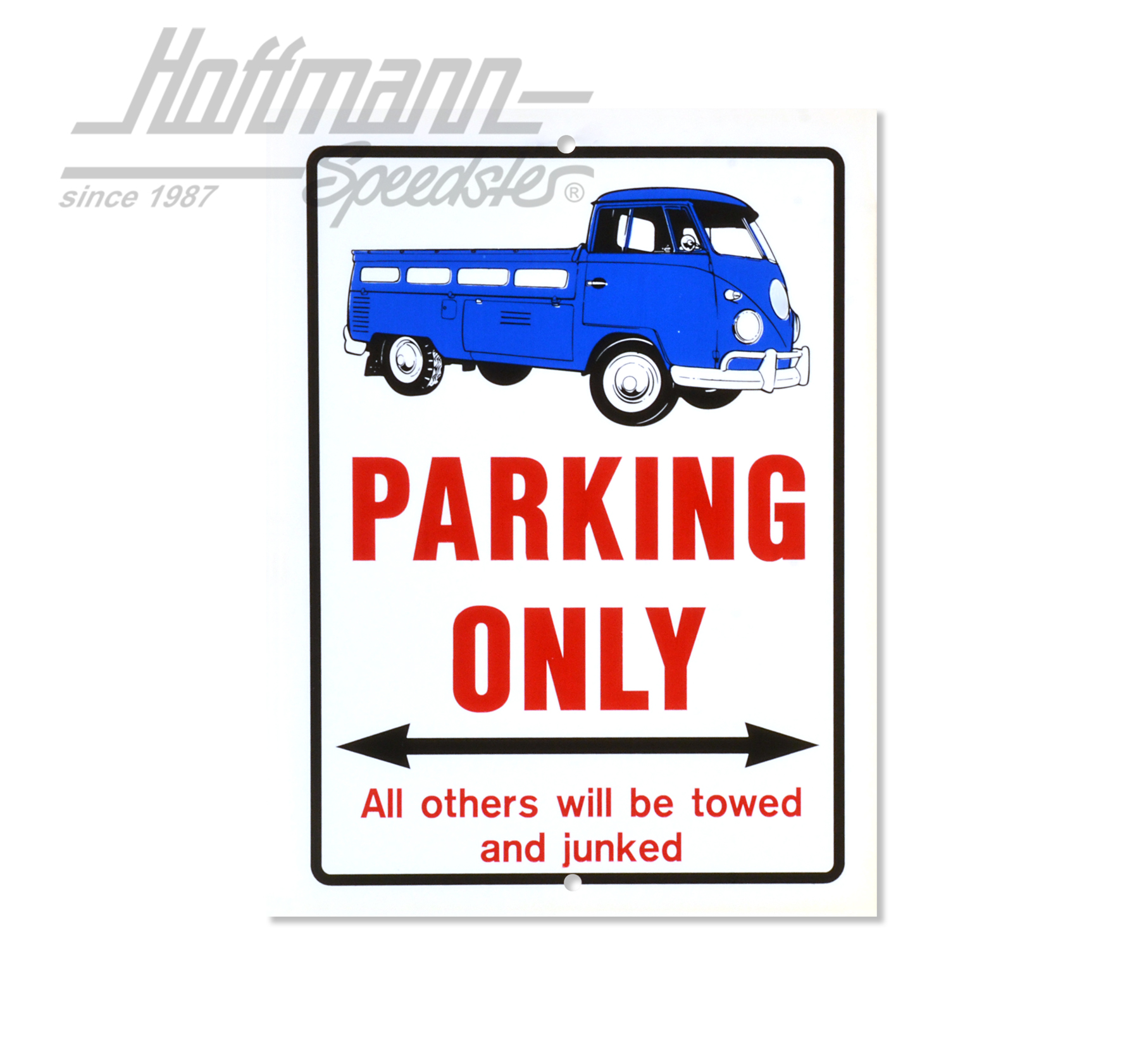 Cartello "PARKING ONLY", WV Pickup, blu | 15-1019-0 | 021-0173-30