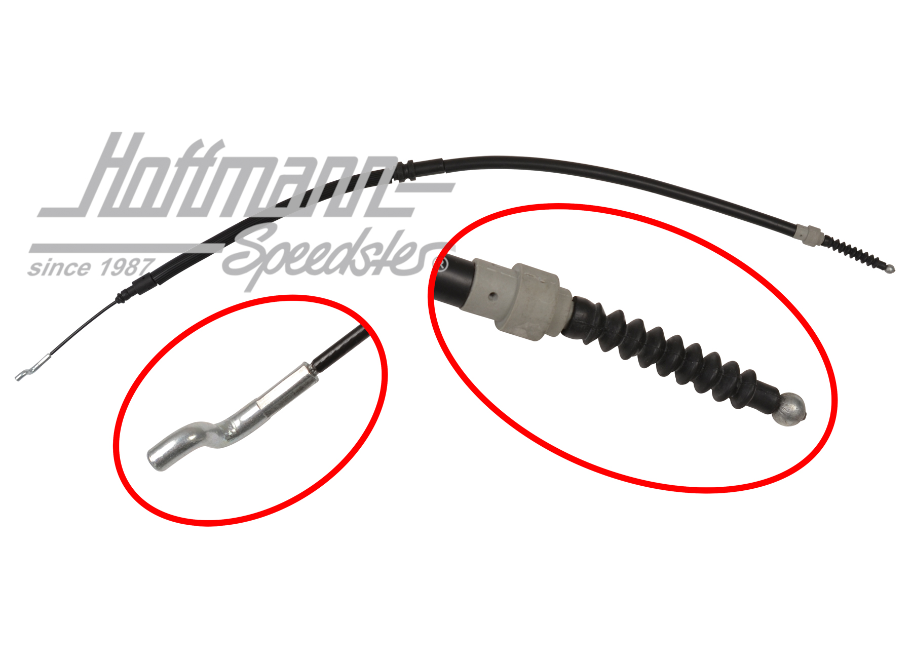 Cavo del freno a mano, posteriore, Furgone T4, 1.96-1.97 | 7D0 609 701 | 406-0156