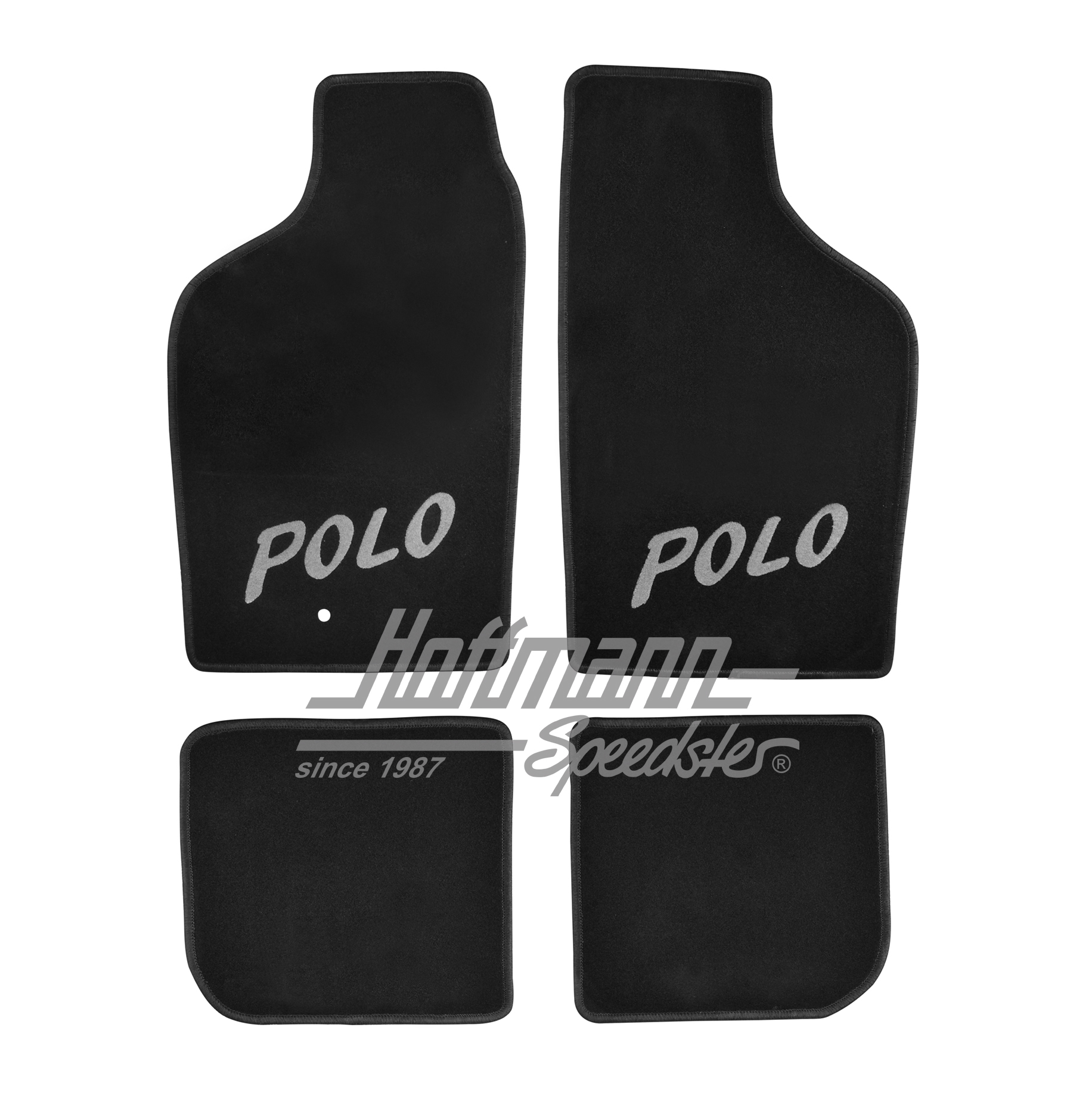 Tappetini, Polo, -7.94, 4 pezzi, nero/grigio |  | 200-6212