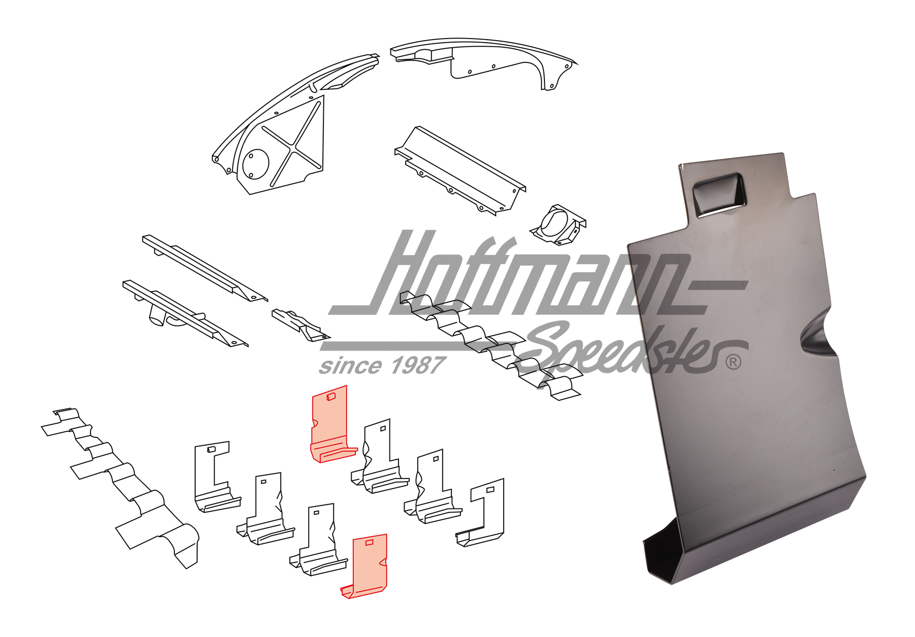 Lamiera conduttrici di calorecentro, A/D e P/S, 911/914/6 Lamiera conduttrici di calorecentro, | 901 106 039 01 | 530-4030-32