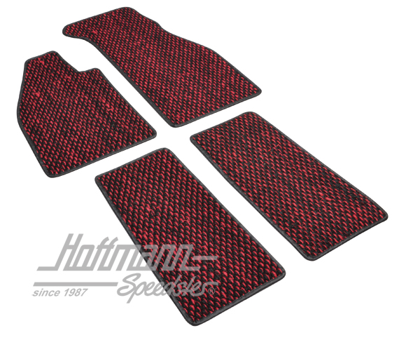 Tappetini, cocco, 59-72, rosso / nero | ZVW 2BRD | 020-5381-27