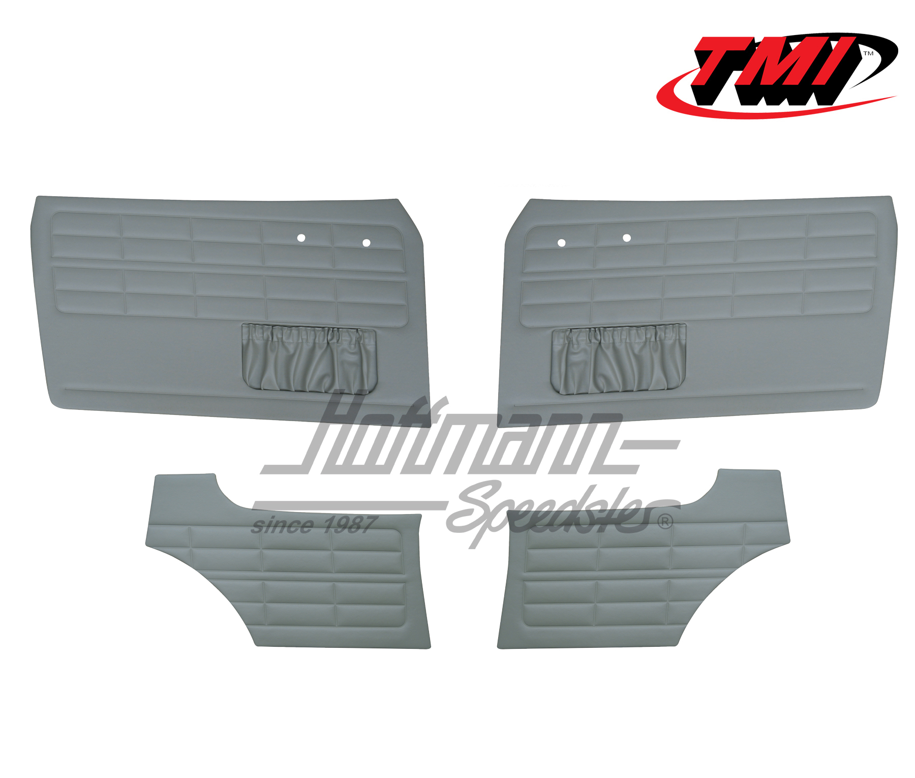 Rivestimento portiera e laterali, Karmann Ghia Coupé, -7.63, grigio | 10-1524-16 | 066-0010-03