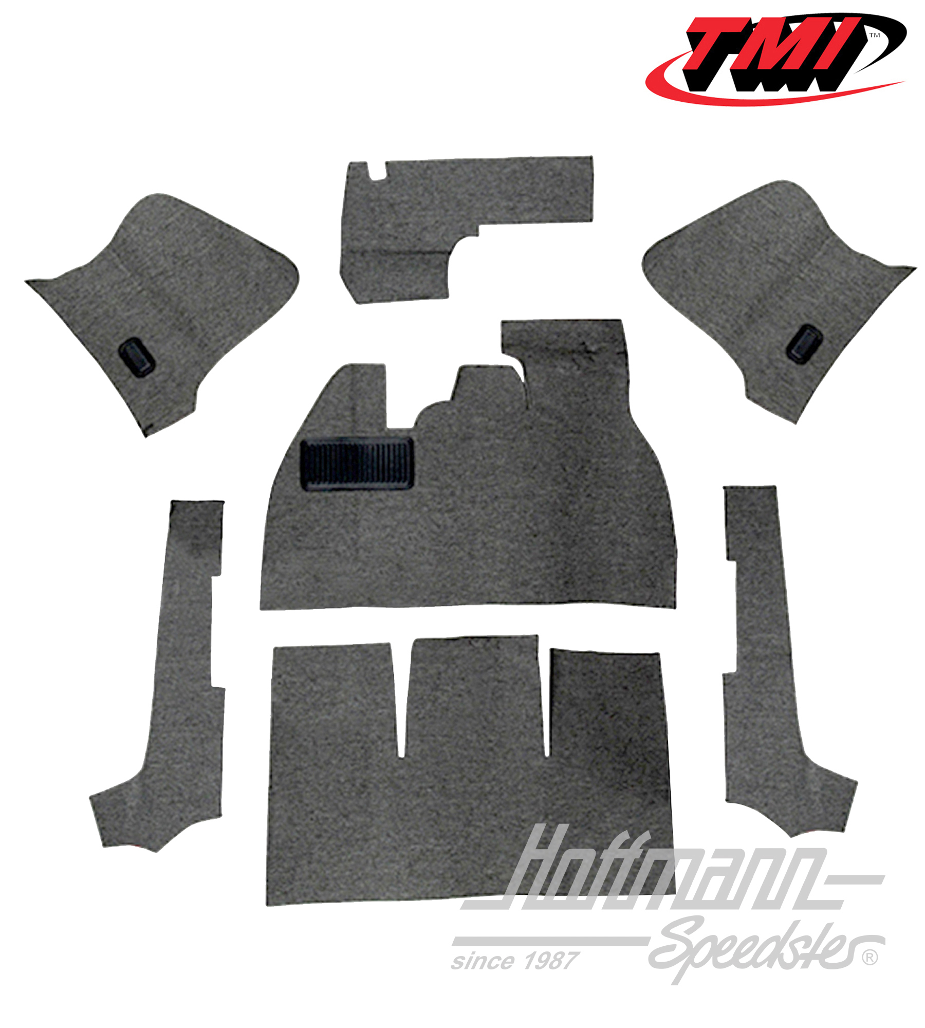 Set tappeti, Cabriolet, grigio, 8.55-7.68 | 34-F1318-407 | 020-5332