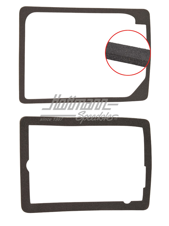 Guarnizioni, alloggiamento / vetro lampeggiatore, Furgone T2, anteriore sinistra | 211 953 165 D left | 090-6281-01