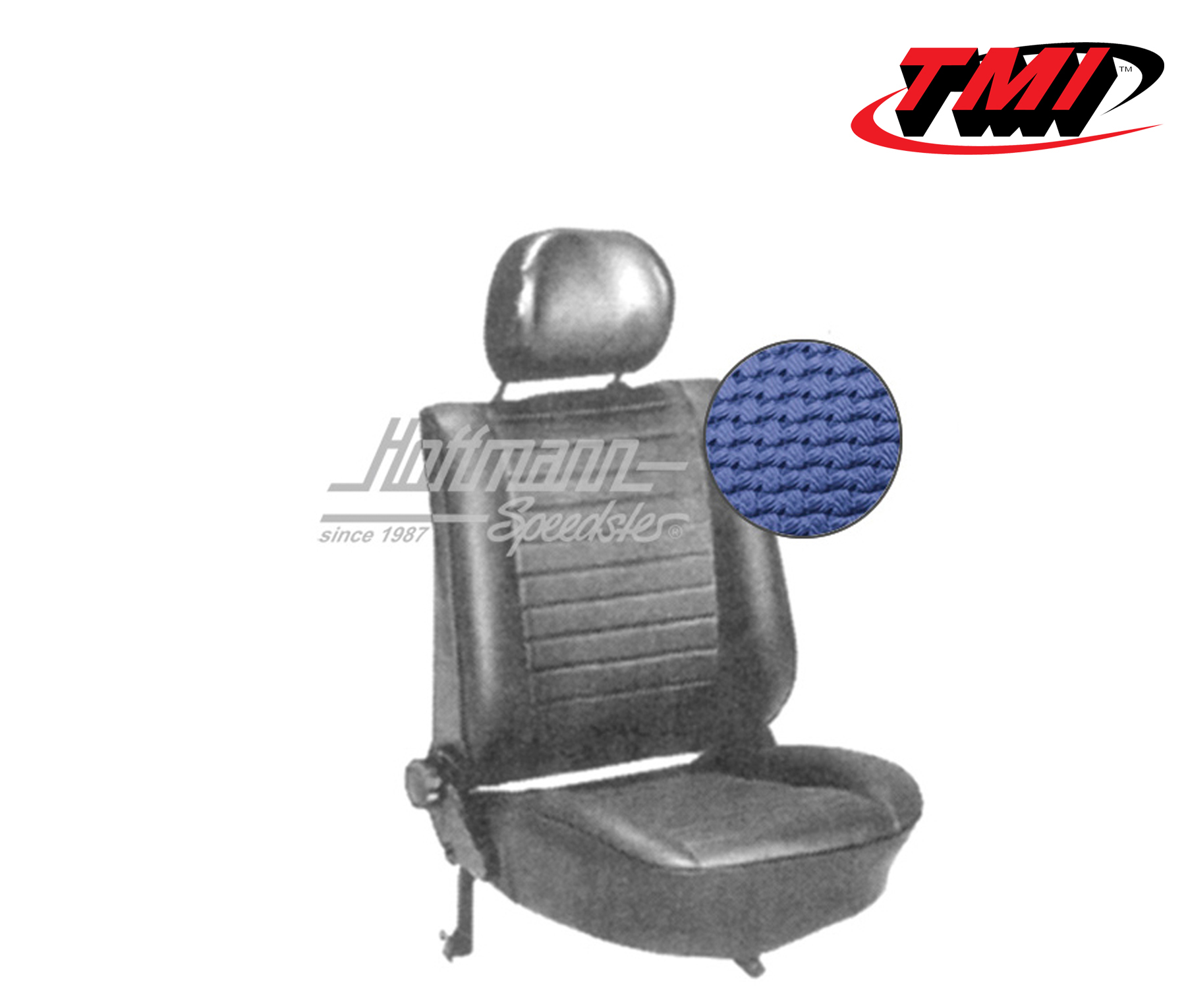 Coprisedili, Cabriolet, 8.76-, tessuto di cestino, blu | 43-1328-08 | 055-6420