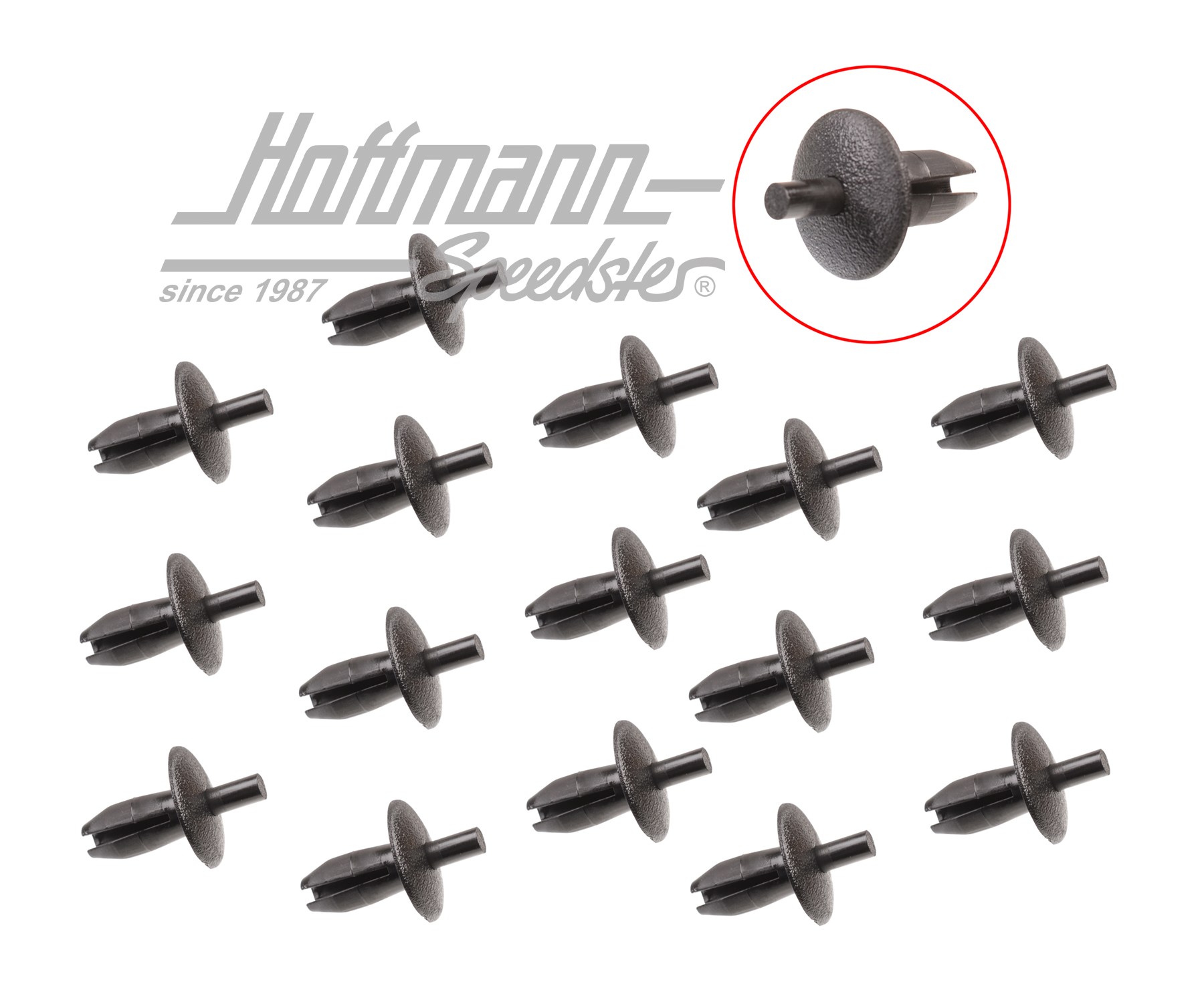 Clips, rivestimento panca posteriore, Golf 1 (set) | 171 885 767 | 180-1920-16