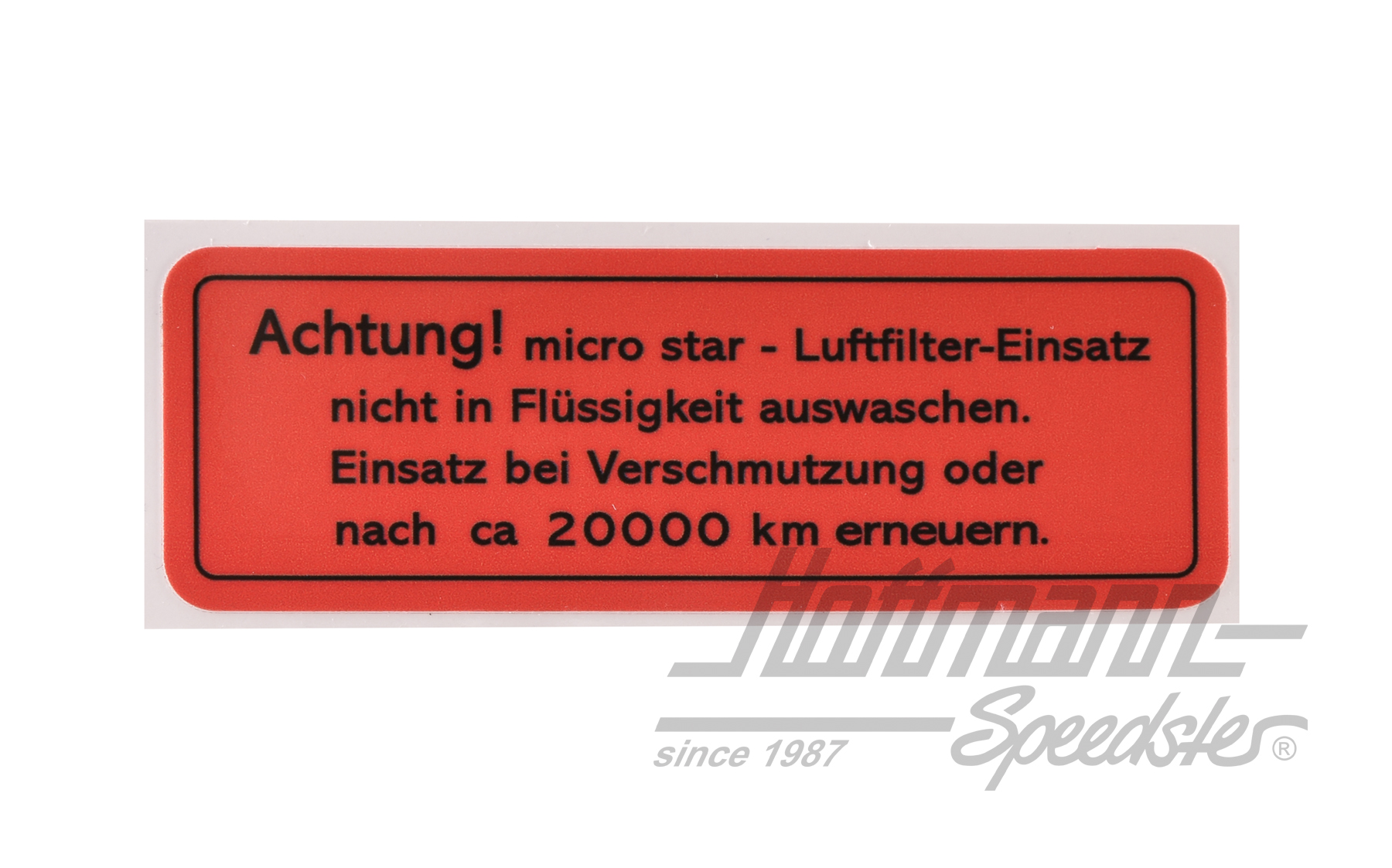 Adesivo, Luftfilter Knecht, 356/912                                                                 