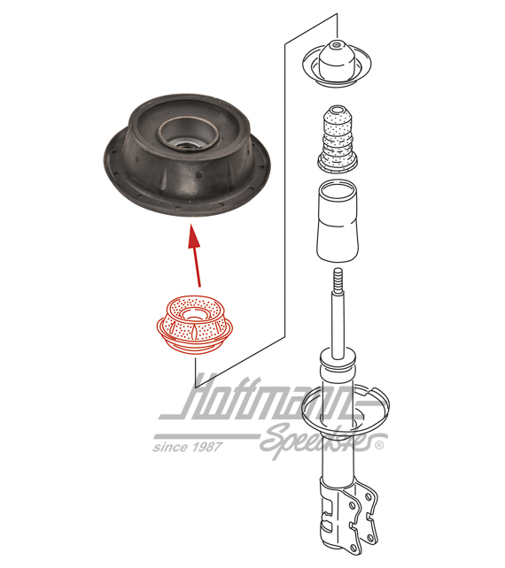 Cuscinetto forcellone, Golf 2 / Golf 3 | 191 412 329 | 204-4000