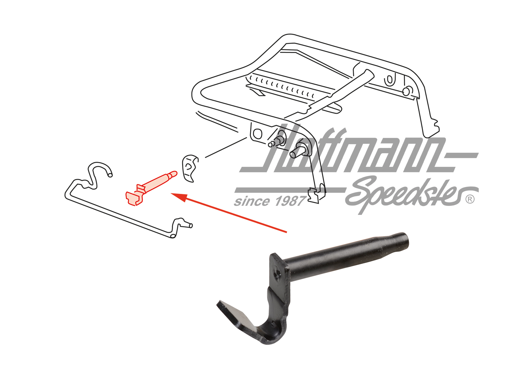 Bullone di bloccaggio, supporto sedile, sotto | 171 881 229 B | 055-7094-45
