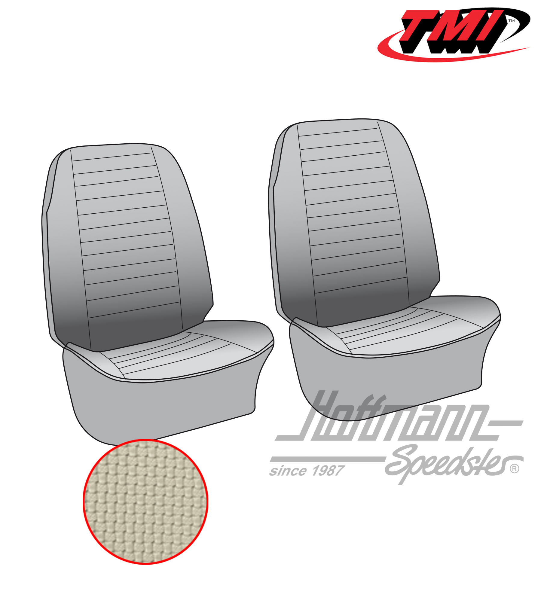 Coprisedile, anteriore, 73-76, bianco antico | 43-2116-05 | 098-0626-50