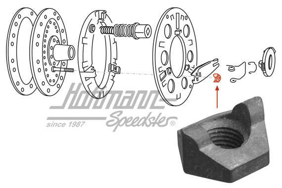 Dado, spingidisco frizione, 3 bracci | 111 141 137 | 020-4525-70