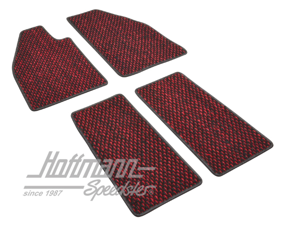 Tappetini, cocco, 57-59, rosso / nero | ZVW 2ARD | 020-5381-17