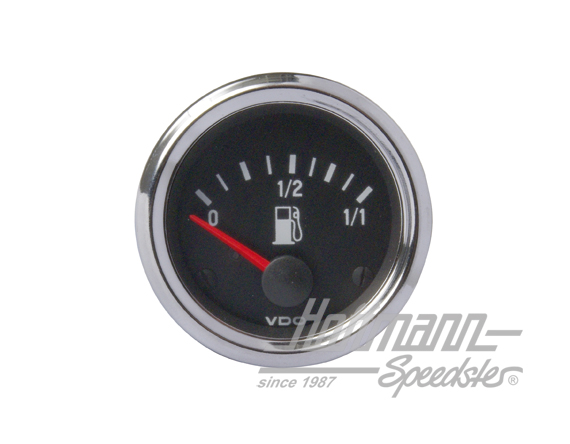 Indicatore livello carburante "Cockpit inter" per sensori tubi, cromato | 301 030 002 G | 021-0474