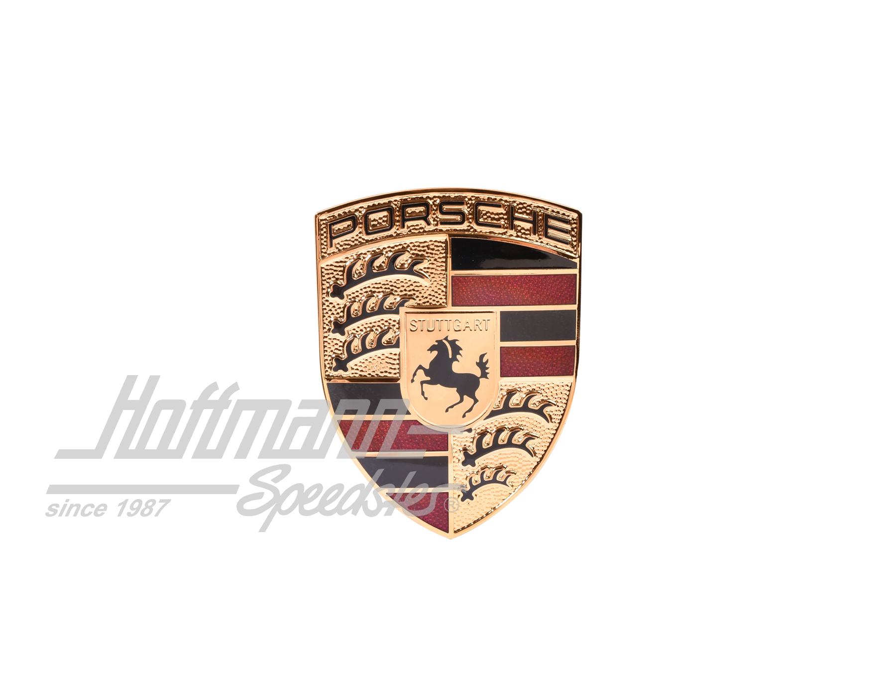 Logo cofano anteriore, 911, 66-94, rosso, NOS | 901 559 210 20 | 580-0900