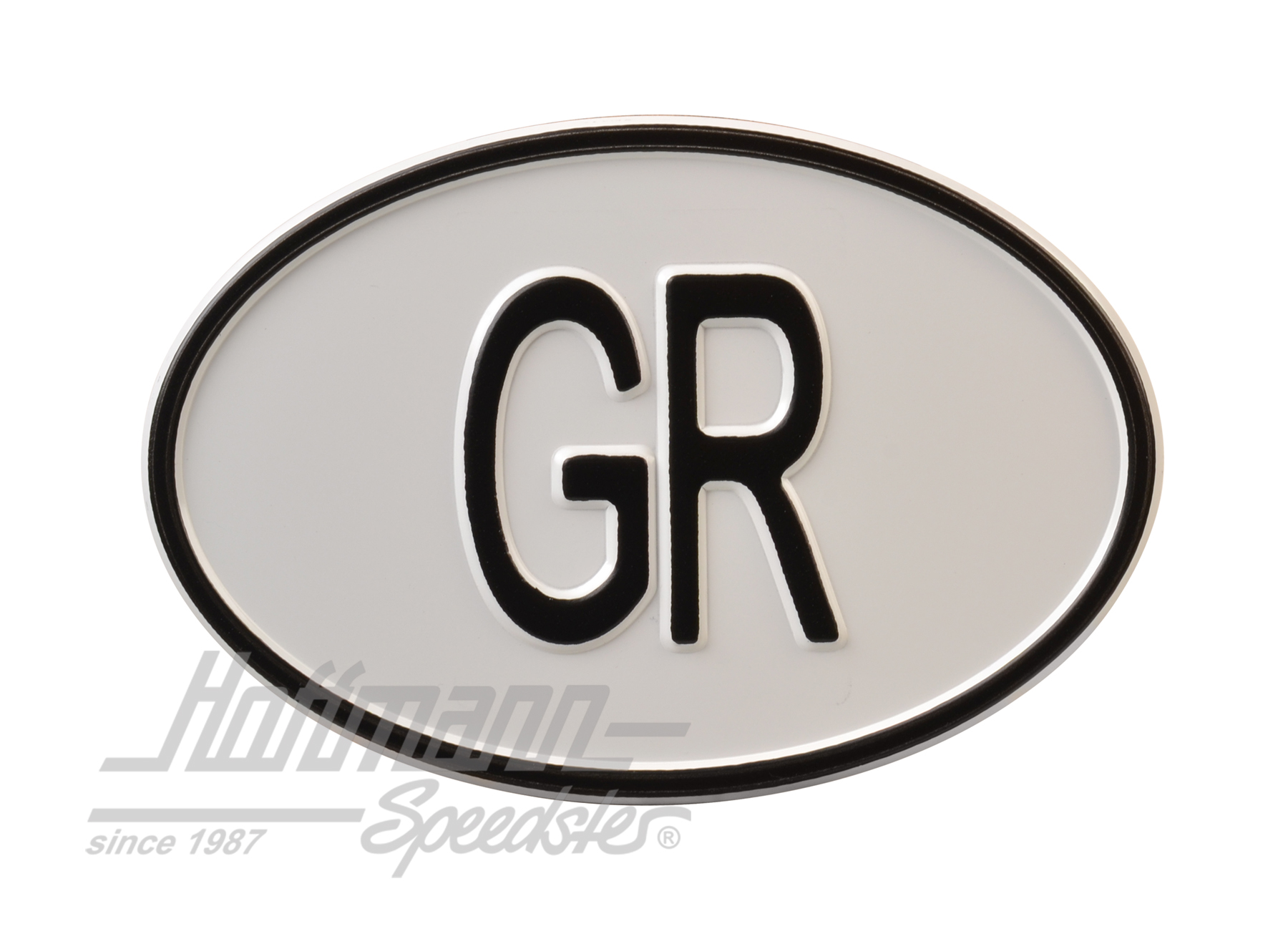 Targa sigla internazionale "GR" (Grecia), alluminio |  | 020-2406