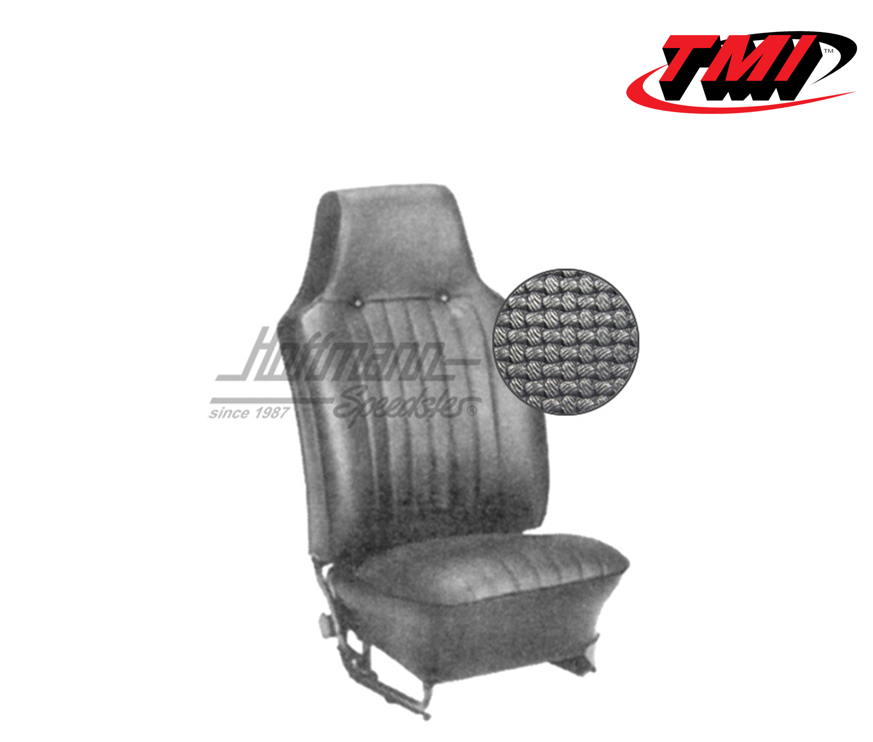 Coprisedili, Cabriolet, 67-69, tessuto di cestino, nero | 43-1324-01 | 055-6740