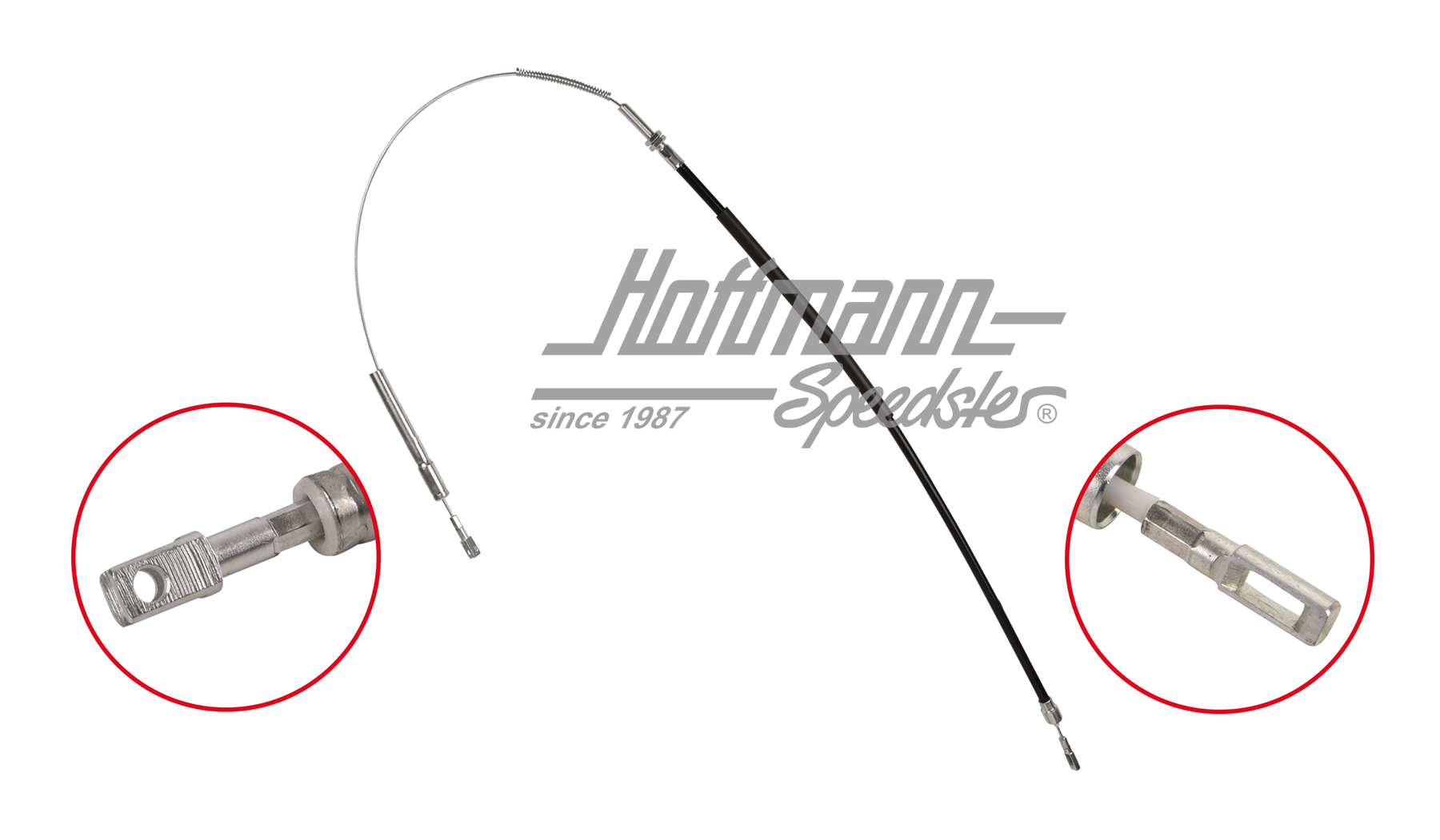 Cavo freno a mano, Porsche 911 Turbo, 78-89 | 930 424 051 04 | 522-1518