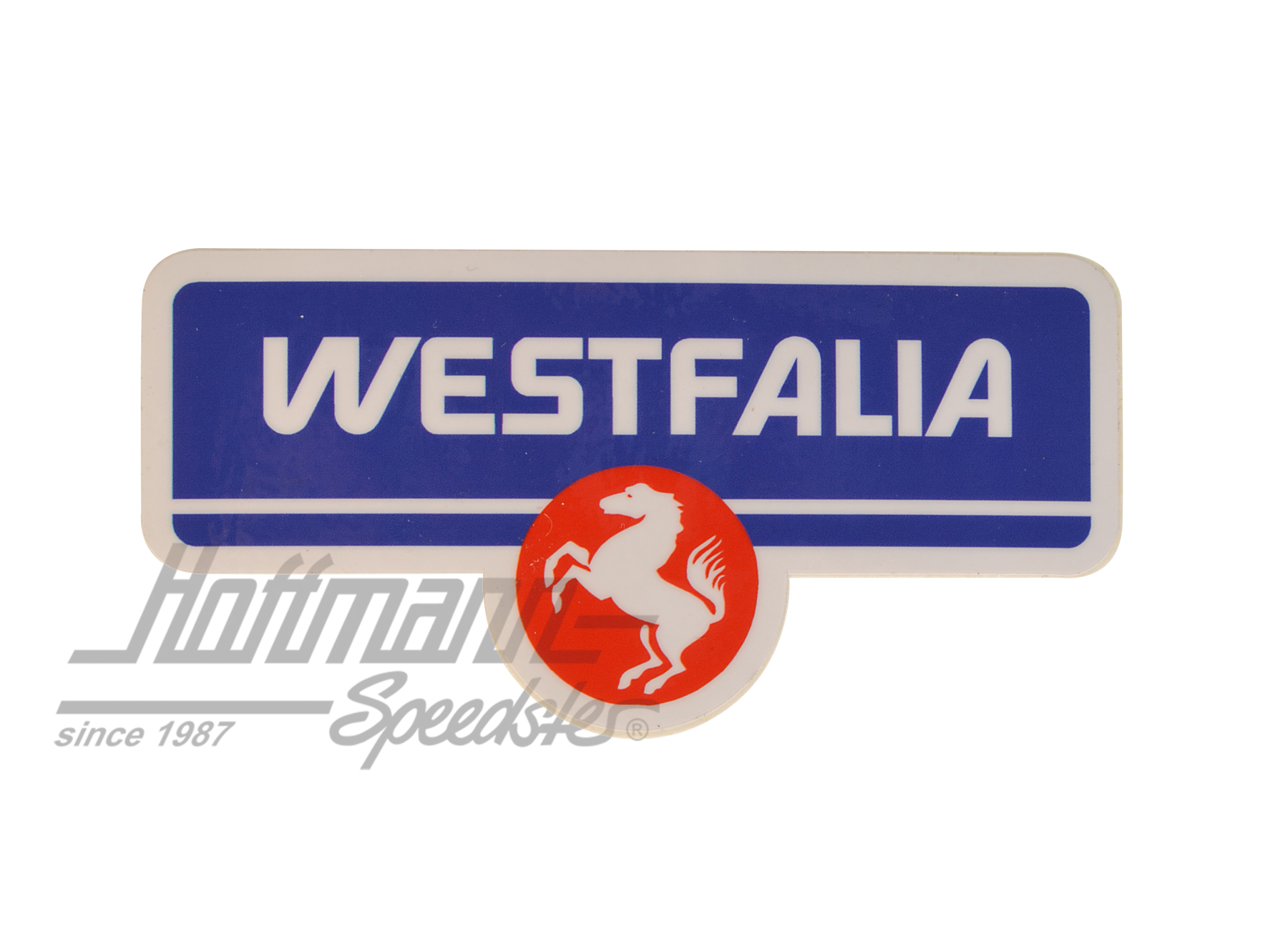 Adesivo "Westfalia", blu/rosso |  | 021-0199-99
