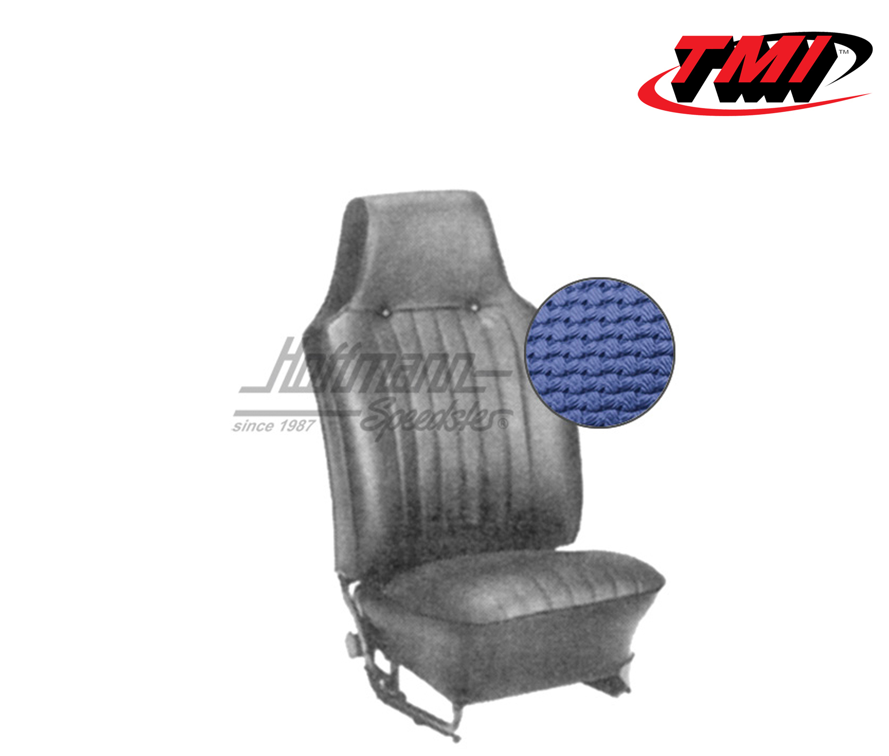 Coprisedili, Cabriolet, 67-69, tessuto di cestino, blu | 43-1324-08 | 055-6720