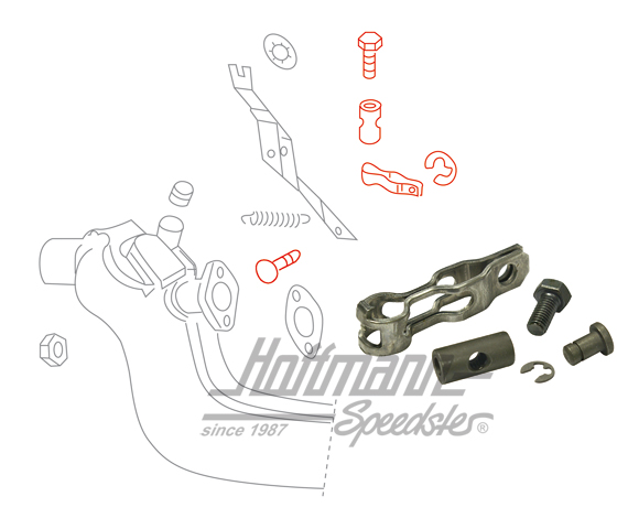 Kit di montaggio, cavo riscaldamento / scambiatore di calore, sinistra o destra | 111 298 101 A | 020-0104-10