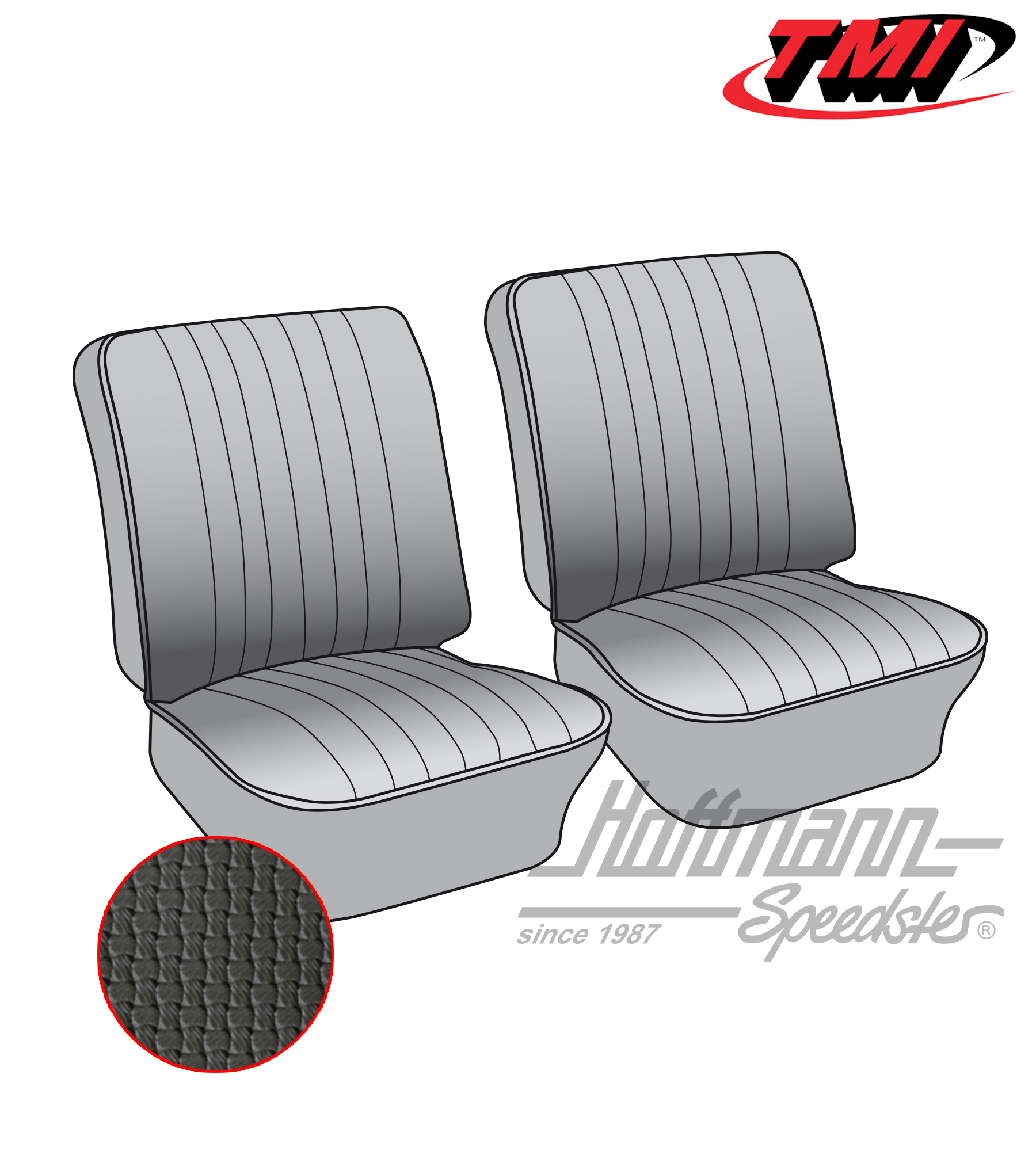 Coprisedile, panca anteriore, 62-67, nero | 43-2112-01 | 098-0602-10