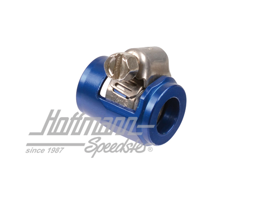 Collare per tubo flessibile, alluminio, blu, 18-21mm | --- --- --- | 010-0770-04