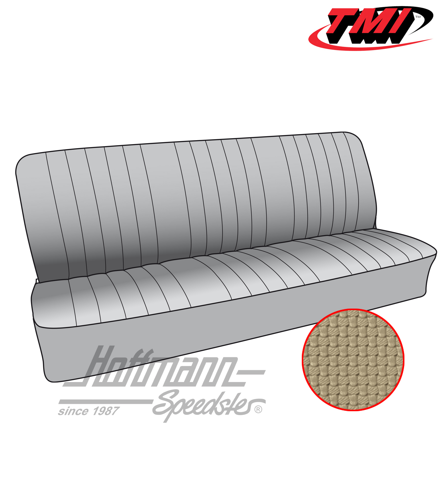 Coprisedile, panca posteriore, 50-67, beige | 43-2121-04 | 098-0670-30