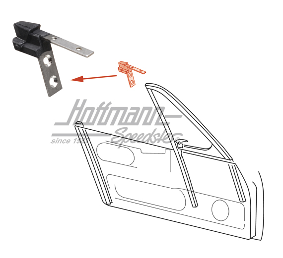 Connettore telaio, deflettore, sinistra | 911 542 065 41 | 515-0953-01
