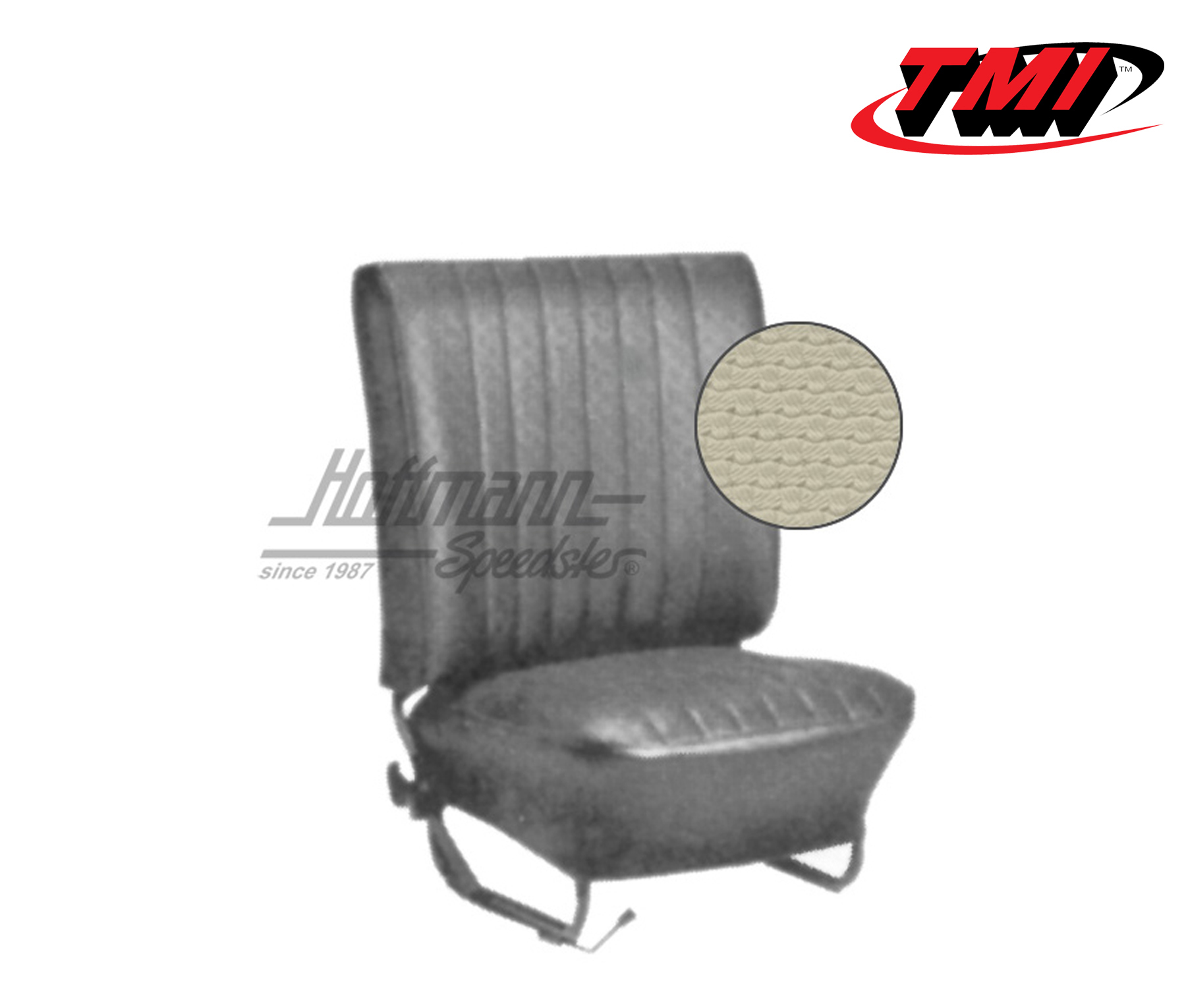 Coprisedili, Cabriolet, 64-67, tessuto di cestino, bianco antico | 43-1323-05 | 055-6550
