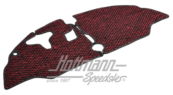 Tappetini, cocco, 55-59, rosso / nero | ZVW 2BUS RD | 098-0040-07