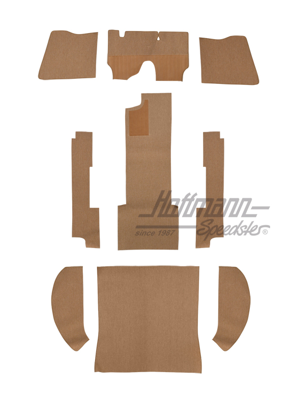 Set tappeti, Berlina, 53-57, filato capello, beige |  | 026-5020-05