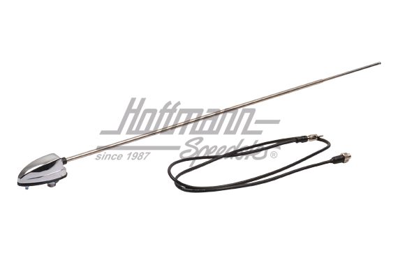 Antenna, universale,1 piede, base cromata | 111 999 901 A | 020-4397-10