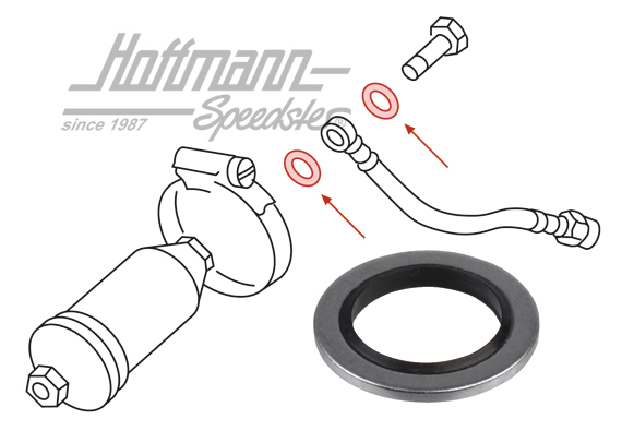 Anello di tenuta, filtro benzina
,  GTI/16V | 049 133 696 B | 110-2350-20
