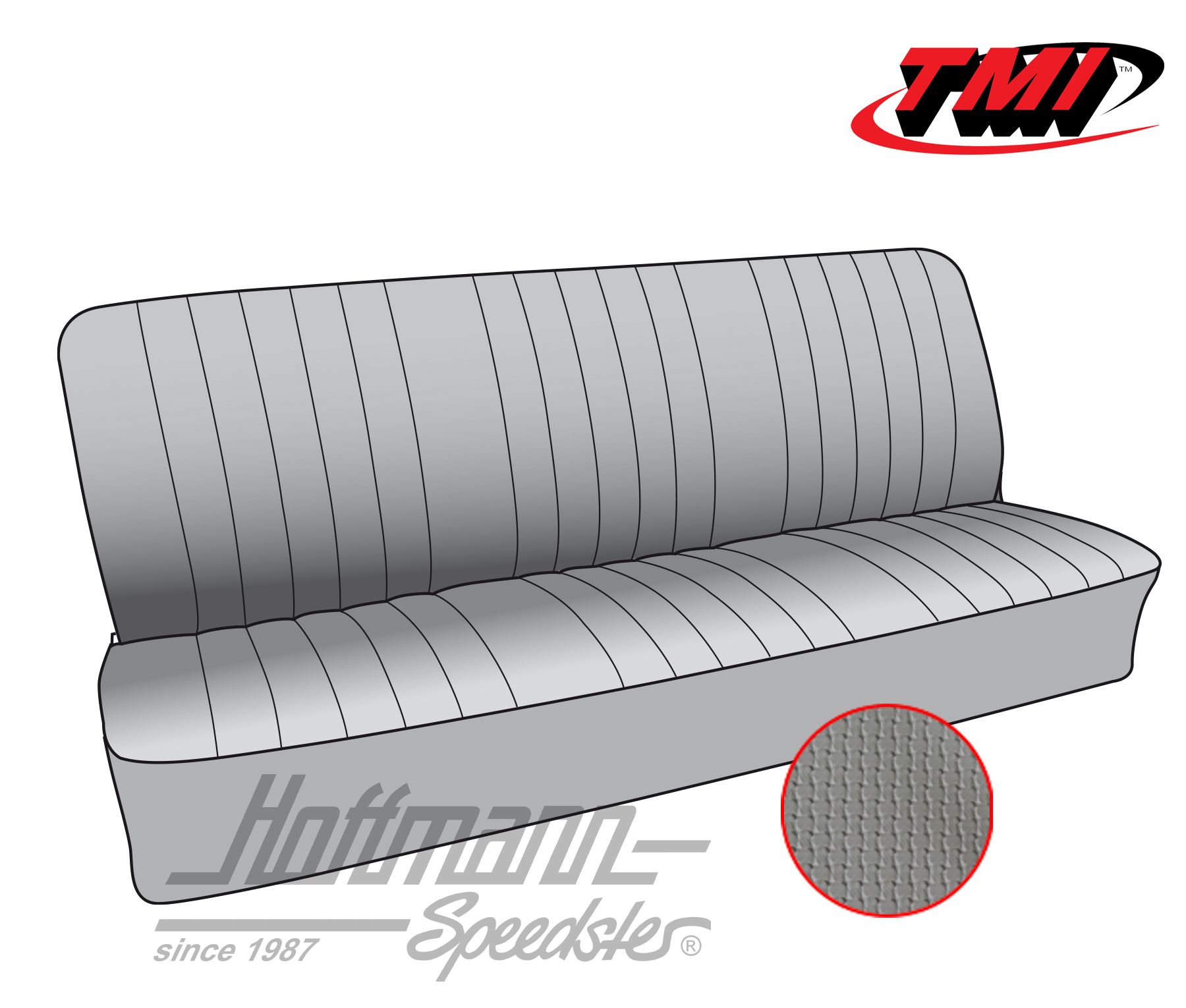 Coprisedile, Doppia Cabina, posteriore, 58-64, grigio | 43-2127-06 | 098-0685-35
