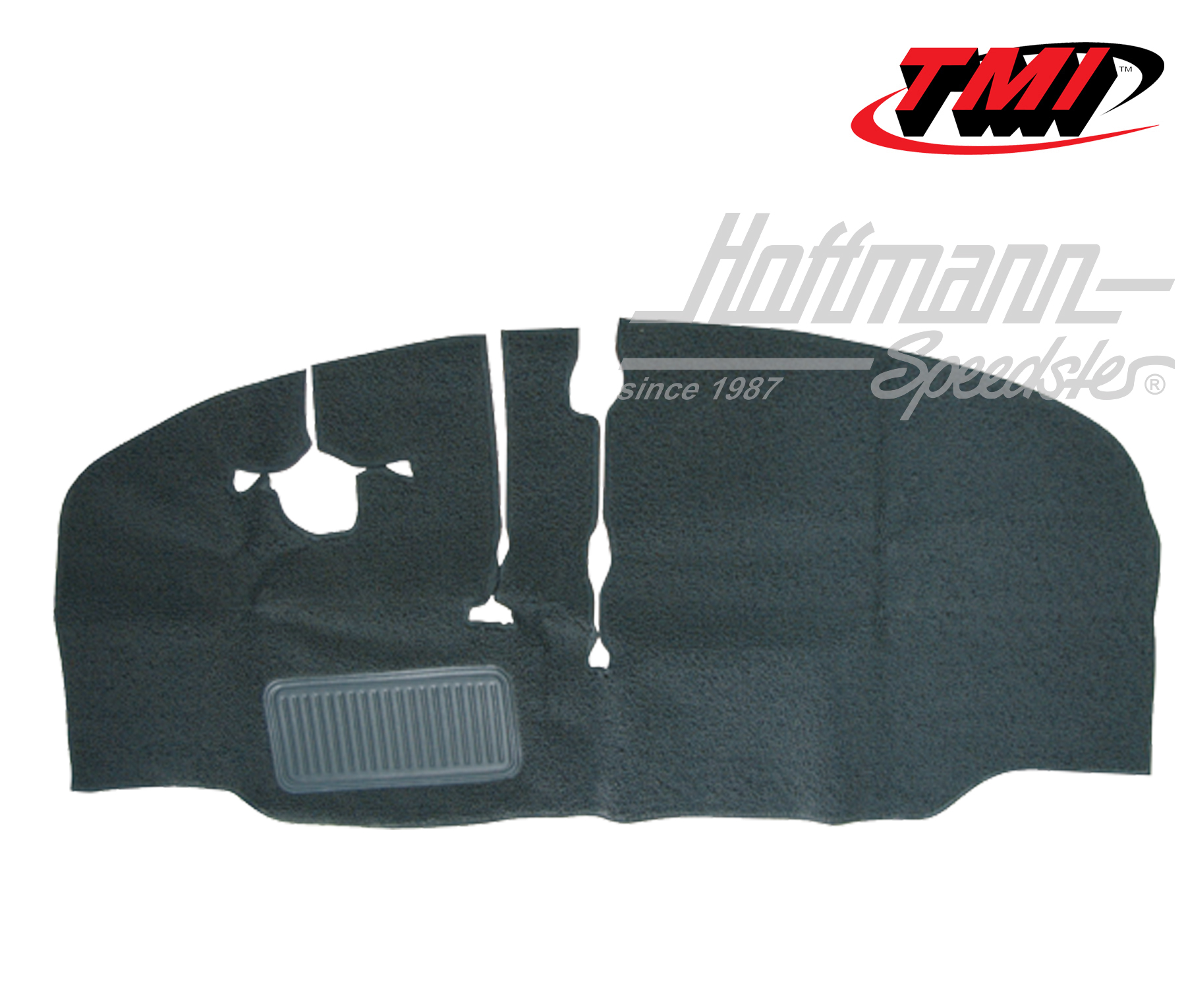 Tappeto, spazio per i piedi, Furgone T2, 67-72, nero | 34-F2104-301 | 098-0003