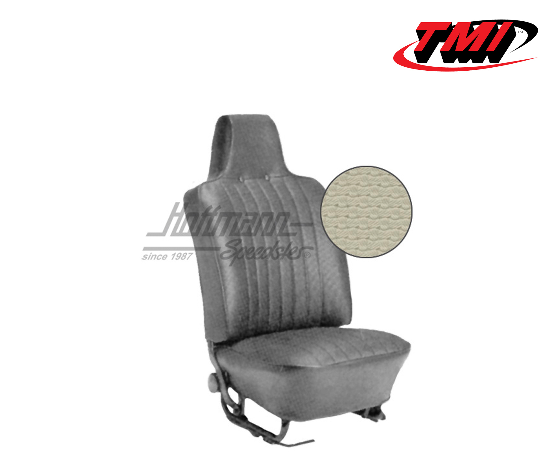 Coprisedili, Berlina, 69-72, tessuto di cestino, bianco antico | 43-1126-05 | 055-5150