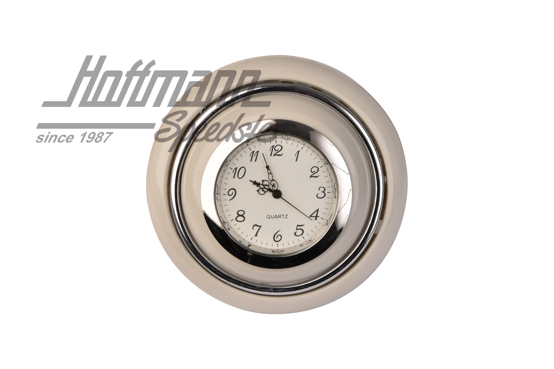 Pulsante clacson, con orologio, Maggiolino/Furgone, grigio                                          
